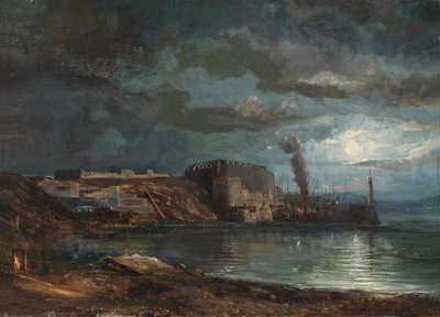 Vista de Mers el Kebir en la costa noroeste de Argelia de Alexandre Jean Noel